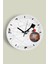 Soyut - Geometrik Temalı Modern Duvar Saati - 30CM - Önü Camlı Beyaz Kasa - Sessiz Mekanizma 1