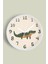 Sevimli Timsah Çocuk Odası Modern Duvar Saati - 30CM - Önü Camlı Beyaz Kasa - Sessiz Mekanizma 1