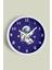 Astronot Tasarımlı Modern Çocuk Odası Duvar Saati - 30CM - Önü Camlı Beyaz Kasa - Sessiz Mekanizma 1