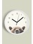 Sevimli Ayı Temalı Çocuk Odası Modern Duvar Saati - 30CM - Önü Camlı Beyaz Kasa - Sessiz Mekanizma 1