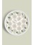 Mandala Tarzı Çiçek Çizimi Modern Duvar Saati - 30CM - Önü Camlı Beyaz Kasa - Sessiz Mekanizma 1
