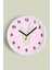 V Harfi Kız Odası Duvar Saati - 30CM - Önü Camlı Beyaz Kasa - Sessiz Mekanizma 1