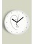 Minimalist Yüz Çizimi Desenli Modern Duvar Saati - 30CM - Önü Camlı Beyaz Kasa - Sessiz Mekanizma 1