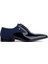 Bağcıklı Lacivert Rugan Tekstil Erkek Klasik Ayakkabı 6025 848 514 2