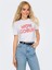 Onlarıya Lıfe Reg S/s Love Top Box Jrs Kadın Beyaz T-Shirt - 15343191 2