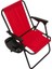 Litea Kamp Sandalyesi Katlanır Piknik Sandalye ve Bardaklık Kırmızı 3