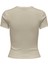 Onlval S/s O-Neck Top cc Jrs Kadın Bej T-Shirt - O15339774 4