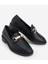 Kadın Loafer Makosen Casual Tokalı Günlük Ayakkabı Tonyas Siyah 1