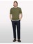 %100 Pamuk Bisiklet Yaka Regular Fit T-Shirt Erkek Yeşil T-Shirt - 325P3089S104J 1