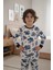 Traktör Iş Makinası Desenli Erkek Çocuk Pijama Takımı - Pamuklu Interlok Kumaş 3
