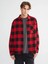 Xsıde Kırmızı Rahat Kalıp Uzun Kollu Ekose Erkek Oduncu Gömlek Ceket 1