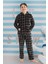 Erkek Çocuk Polar Pijama Takımı 240526 Siyah 4