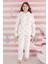 Kız Çocuk Desenli Polar Pijama Takımı 240521 EKRU01 4