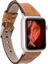 Apple Watch Uyumlu Deri Kordon 38-40-41MM Slim G19 Taba 1