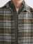 Xsıde Haki Rahat Kalıp Uzun Kollu Ekose Erkek Oduncu Gömlek Ceket 3