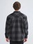 Xsıde Siyah Rahat Kalıp Uzun Kollu Ekose Erkek Oduncu Gömlek Ceket 4