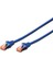 Cat 6 Sftp/pımf (Pairs In Metal Foil) Patch Kablosu, 1 Metre, Lszh, Awg 26, Mavi Renk 2
