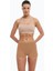 Kadın 5'li Cappuccino Görünmez Iz Yapmayan Modal Yüksek Bel Boxer 5M108 2