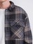 Xsıde Siyah Rahat Kalıp Uzun Kollu Ekose Erkek Gömlek Ceket 3