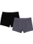 Gri-Siyah 2-12 Yaş Erkek Çocuk 2'li Boxer - Standart 4-5 Yaş 2