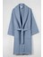 %100 Pamuk Unisex Waffle Pike Bornoz - Yüksek Su Emici & Yumuşak Şal Yaka Bornoz 4