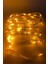 10 Metre Sarı (Amber) Peri LED Işık IP64 Dış Mekan Jack Eklemeli Dekoratif LED Işık Yılbaşı Süsü 2