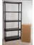 5 Katlı Delikli Plastik Raf 31X93X210 cm - Depo, Arşiv, Kiler, Dosya, Market, Bakkal Rafı 2