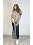 Kadın Bisiklet Yaka Nakış Baskılı Uzun Kollu Oversize Sweatshirt 2