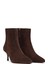 Kadın Kahverengi Fermuarlı Ince Topuklu Süet Deri Bot 25WFD131310 5