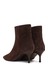 Kadın Kahverengi Fermuarlı Ince Topuklu Süet Deri Bot 25WFD131310 7