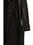 Bellingham Erkek Siyah Oversize Deri Trençkot 24WGD65499M 6