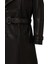 Bellingham Erkek Siyah Oversize Deri Trençkot 24WGD65499M 9