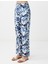 Lacivert Normal Bel Normal Paça Desenli Dokuma Pantolon 4