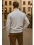 Erkek Kışlık Polo Yaka Gri Fermuarlı Sweatshirt 5