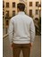 Erkek Kışlık Polo Yaka Gri Fermuarlı Sweatshirt 6