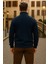 Erkek Kışlık Polo Yaka Lacivert Fermuarlı Sweatshirt 5