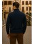Erkek Kışlık Polo Yaka Lacivert Fermuarlı Sweatshirt 6