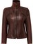 Janet Kadın Kahverengi Kısa Deri Ceket 25WGE5602NC 3