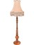 Avonnı LM-9145-1E Ceviz Boyalı Lambader E27 Ahşap Kumaş 50CM 1
