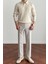 Erkek Bej Slim Fit Uzun Kollu Polo Yaka Triko Kazak 4