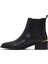 Kadın Siyah Deri Chelsea Bot 25WFD153418 2
