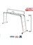 16 Basamak 4.50 M Alüminyum Akrobat Katlanır Merdiven – 1.6 mm Et Kalınlığı, 150 kg Taşıma Kapasiteli, Çok Amaçlı 2