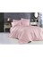 Saten Lastikli Koyu Pudra Tek Kişilik Nevresim Takımı 1