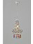 Avonnı AV-5108-1B Beyaz Boyalı Klasik Avize E14 Metal Kristal 37CM 1