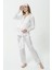 5'li Jakarlı Uzun Kol Hamile Pijama Takımı 2