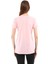 Kadın %100 Pamuk V Yaka T-Shirt Fragum Pembe 4