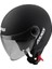 Axxıs Square S Solid A1 Matt Black Yarım Motosiklet Kaskı 2