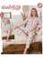 Kalp Desenli Düğmeli Suprem Pijama Takımı 1