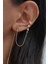 Yıldız Detaylı Altın Earcuff Kıkırdak Küpe Piercing 4