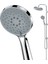 | Valtemo Butonlu Sistem, Fonksiyonlu Krom Tepe Duş Seti 3